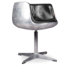 Buy Lounge Chair - Design Chair - Leather & Metal - Cognac Black 48384 - prices