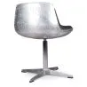 Lounge Chair - Design Chair - Leather & Metal - Cognac image 7