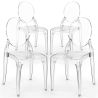 Pack of 4 Dining Chairs Transparent - Estilo Victoria  image 7