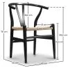 Pack of 4 Dining Chairs Wooden - Scandinavian Style - Wish image 7