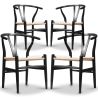Pack of 4 Dining Chairs Wooden - Scandinavian Style - Wish image 7