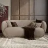 Curved Contemporary Style Design Sofa Upholstered in Chenille - Curvy image 7