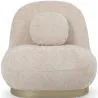 Curved Contemporary Style Design Armchair Upholstered in Chenille - Larry image 7