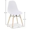 Dining Chair - Scandinavian Design - Wooden Legs - Skögur image 7