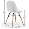 Dining Chair - Scandinavian Design - Wooden Legs - Skögur image 7