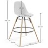 Bar Stool - Scandinavian Design - Wooden Legs - Skögur image 7