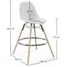 Bar Stool - Scandinavian Design - Wooden Legs - Skögur image 7