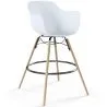Bar Stool - Scandinavian Design - Wooden Legs - Pack of 2 - Nordika image 7