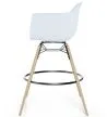 Bar Stool - Scandinavian Design - Wooden Legs - Pack of 2 - Nordika image 7