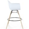Bar Stool - Scandinavian Design - Wooden Legs - Pack of 4 - Nordika image 7
