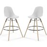 Bar Stool - Scandinavian Design - Wooden Legs - Pack of 2 - Skögur image 7