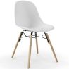 Dining Chair - Scandinavian Design - Wooden Legs - Pack of 4 - Skögur image 7