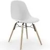 Dining Chair - Scandinavian Design - Wooden Legs - Pack of 4 - Skögur image 7