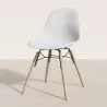 Dining Chair - Scandinavian Design - Wooden Legs - Pack of 4 - Skögur image 7