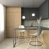 Bar Stool - Scandinavian Design - Wooden Legs - Pack of 4 - Skögur image 7