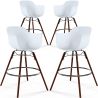 Bar Stools - Scandinavian Design - Dark Wood Legs - Pack of 4 - Nordika image 7