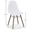 Dining Chairs - Scandinavian Design - Dark Wood Legs - Skögur image 7