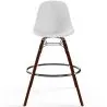 Bar Stool - Scandinavian Design - Dark Wood Legs - Skögur image 7
