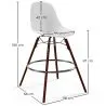 Dining Stools - Scandinavian Design - Dark Wood Legs - Pack of 4 - Skögur image 7
