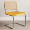Dining Chair - Upholstered in Velvet - Wood and Rattan - New Edition - Martha image 7