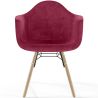 Velvet Dining Chair - Scandinavian Design and Wooden Legs - Nordika image 7