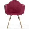Velvet Dining Chair - Scandinavian Design and Wooden Legs - Nordika image 7