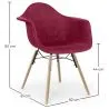 Velvet Dining Chair - Scandinavian Design and Wooden Legs - Nordika image 7