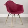 Velvet Dining Chair - Scandinavian Design and Wooden Legs - Nordika image 7