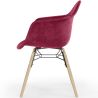 Velvet Dining Chair - Scandinavian Design and Wooden Legs - Nordika image 7