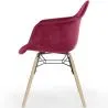 Velvet Dining Chair - Scandinavian Design and Wooden Legs - Nordika image 7