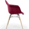 Velvet Dining Chair - Scandinavian Design and Wooden Legs - Nordika image 7
