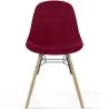 Velvet Dining Chair - Scandinavian Design and Wooden Legs - Skögur image 7
