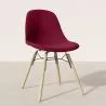 Velvet Dining Chair - Scandinavian Design and Wooden Legs - Skögur image 7