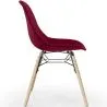 Velvet Dining Chair - Scandinavian Design and Wooden Legs - Skögur image 7