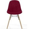 Velvet Dining Chair - Scandinavian Design and Wooden Legs - Skögur image 7