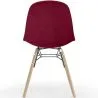 Velvet Dining Chair - Scandinavian Design and Wooden Legs - Skögur image 7