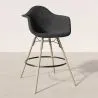 Velvet Bar Stool - Scandinavian Design and Wooden Legs - Nordika image 7