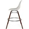 Velvet Bar Stool - Scandinavian Design and Dark Wood Legs - Skögur image 7