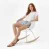 Rocking Chair - Scandinavian Design - Wooden and Metal Legs - Nordika image 7