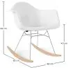 Rocking Chair - Scandinavian Design - Wooden and Metal Legs - Nordika image 7