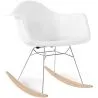 Rocking Chair - Scandinavian Design - Wooden and Metal Legs - Nordika image 7