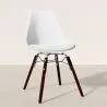 Dining Chair with Cushion - Scandinavian Design and Wooden Dark Legs - Skögur image 7