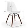 Dining Chair with Cushion - Scandinavian Design and Wooden Dark Legs - Skögur image 7