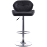 Buy Swivel Design Bar Stool with Backrest- Back White 49746 - in the UK