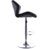 Buy Swivel Design Bar Stool with Backrest- Back White 49746 at Privatefloor