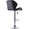 Buy Swivel Design Bar Stool with Backrest- Back White 49746 in the United Kingdom