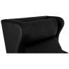 Buy Armchair with Armrests - Retro Style - Upholstered in Leather - Michal Black 50102 home delivery