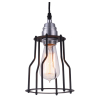Buy Retro Ceiling Lamp - Cage Design Pendant Lamp - Jail Black 50867 - prices