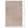 Rug Large Contemporary Modern Design - Beige (290x200 cm) - Rococo image 7