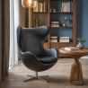 Armchair with Armrests - Upholstered in Faux Leather - Egg Design - Brave image 7